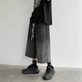Denim Elastic Waist Oversized Short